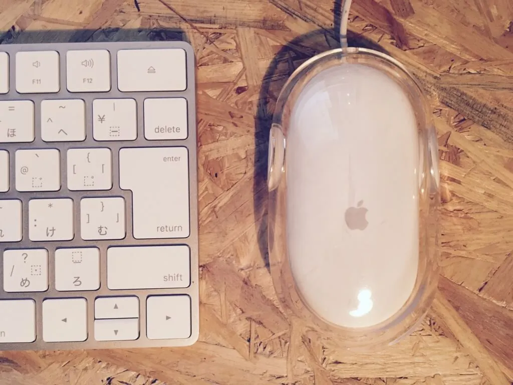 Designer Bluetooth Mouse デスク上