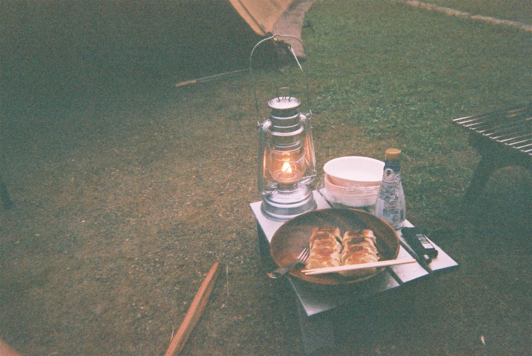 キャンプと写ルンです